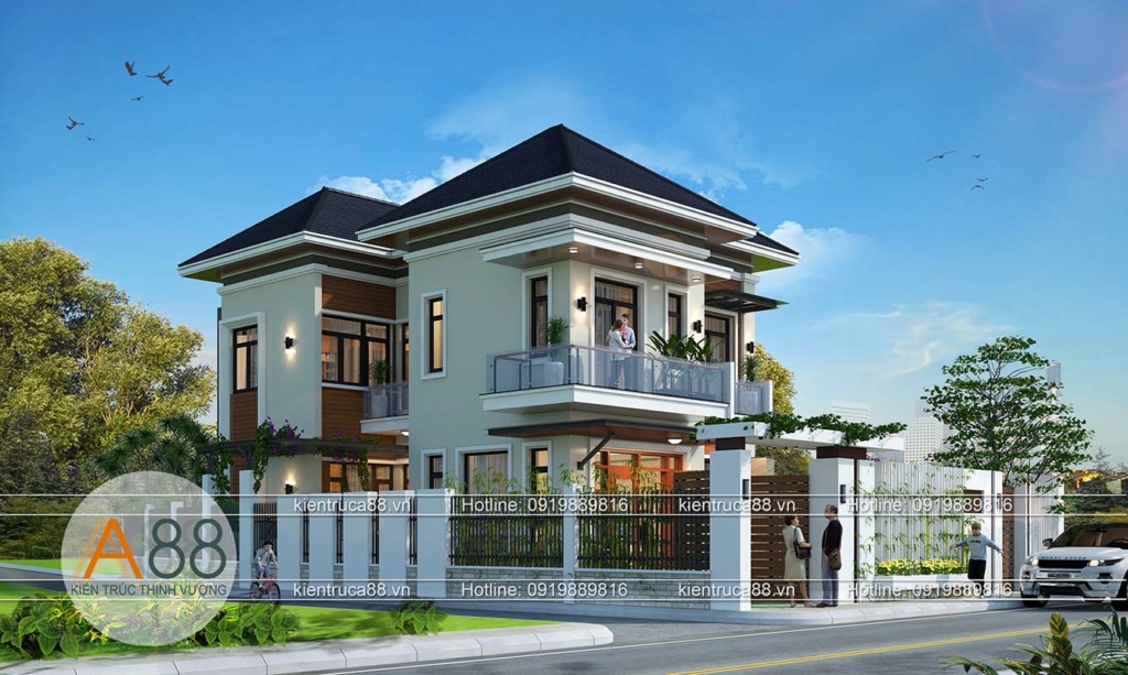 Thiết kế biệt thự 3 tầng trên 1 tỷ