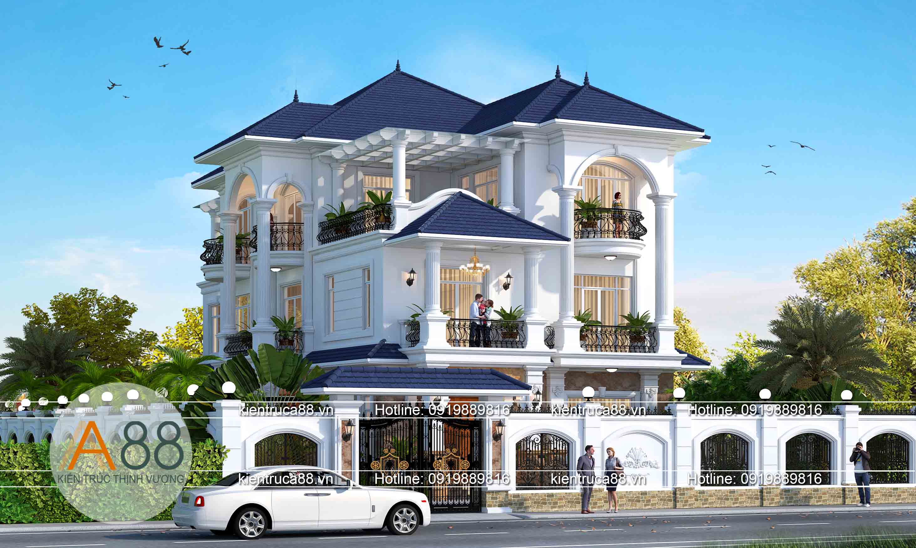 Thiết kế biệt thự tân cổ điển tại quảng ninh