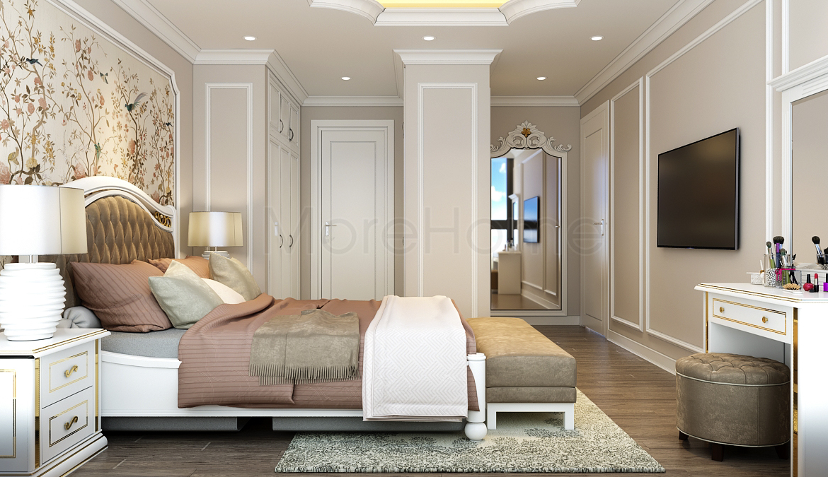 thiết kế nội thất phòng ngủ khách sạn 4 sao