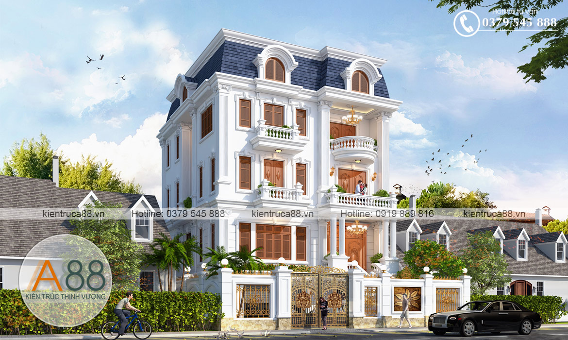 Thiết kế biệt thự tân cổ điển tại Quảng Ninh